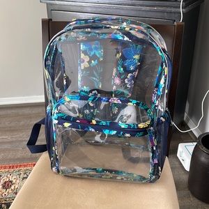 Vera Bradley clear backpack